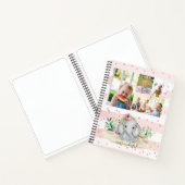 10写真コラージュ恋しく思オネダーフルベビーゾウ ノートブック (内部)