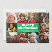 10写真コラージュ – メリークリスマスモダンタイ死 シーズンカード (正面)