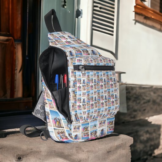 10写真テンプレートのコラージュのレイアウト1種類 スリングバッグ