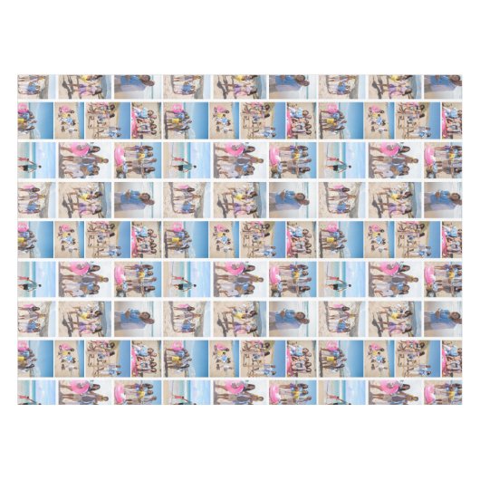 10写真テンプレートのコラージュのレイアウト1種類 テーブルクロス (正面(横))