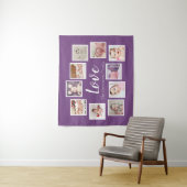 10写真テンプレートコラージュパーソナライズされたラブ タペストリー (インサイチュ)