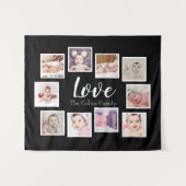 10写真テンプレートフォトコラージュパーソナライズされたラブ タペストリー (正面(横))