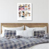 10写真パーソナライズされたと文字ファミリーコラージュ キャンバスプリント (インサイチュ (寝室))