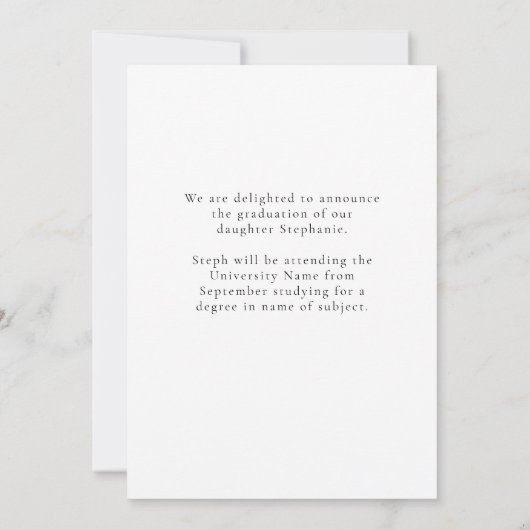 10写真ベビー大学院学年卒業 案内状 (裏面)