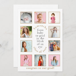 10写真ベビー大学院学年卒業 案内状