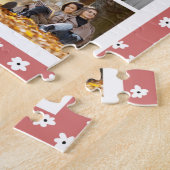 10写真モダンスタイリッシュ可愛いガーリーフローラ名 ジグソーパズル (側面)