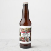 10写真縁どと文字センター – 白黒 ビールラベル (正面)