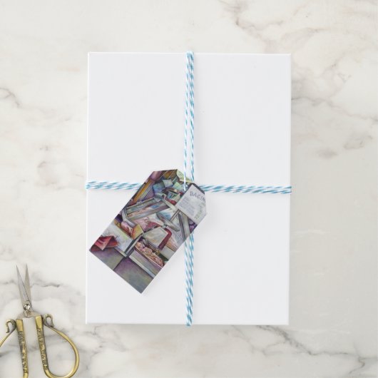 10分で妻忘れの誕生日 ギフトタグ (より糸付き)