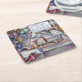 10分で妻忘れの誕生日 スクエアペーパーコースター (アングル)