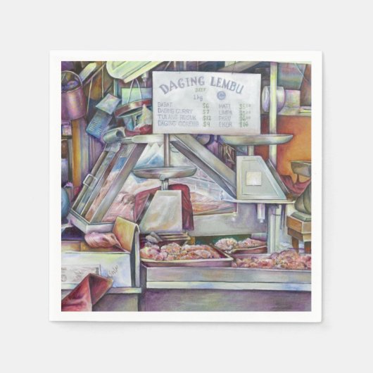 10分で妻忘れの誕生日 スタンダードカクテルナプキン (正面)