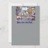 10分で妻忘れの誕生日 マグネット招待状 (正面)