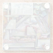 10分で忘れ妻の誕生日 ガラスコースター (裏面)