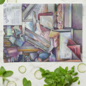 10分で忘れ妻の誕生日 キッチンタオル (折り畳み)