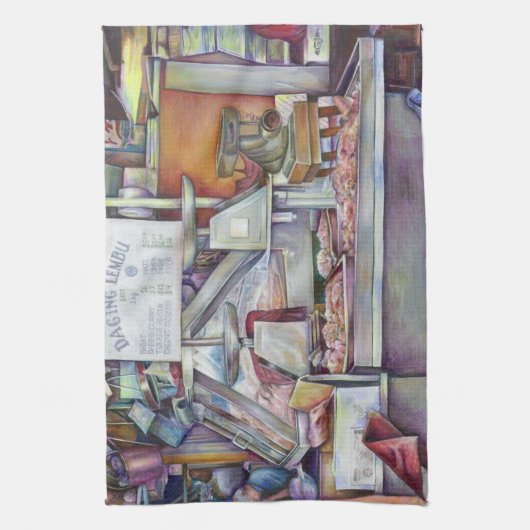 10分で忘れ妻の誕生日 キッチンタオル (縦)