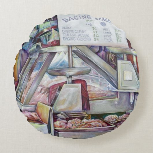 10分で忘れ妻の誕生日 ラウンドクッション (正面)