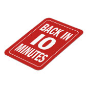 10分で戻る マグネット (左側)