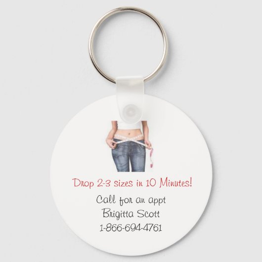 10分のキーチェーンで2～3サイズをドロップ キーホルダー (正面)