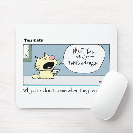 10匹の猫c harrop マウスパッド (マウス)