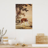 10匹の珍犬 – 黄金翼の犬 ポスター (キッチン)