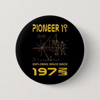 10及び11% pipe%の宇宙を1972年及び1973% pipe%の金ゴールド開拓して下さい 缶バッジ