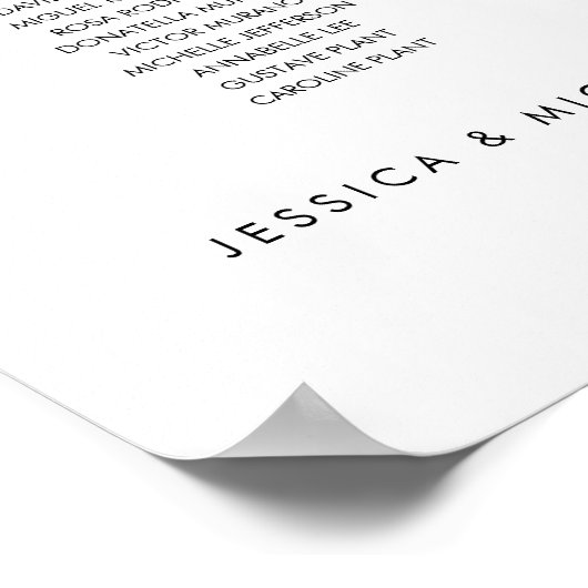 10台のテーモダンブルで座席表を見つける ポスター (角)