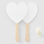 10台のハートカスタムの手パーソナライズされた結婚のファン ハンドファン (正面&裏面)