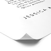 10台のモダン席お気に入りの表 ポスター (角)