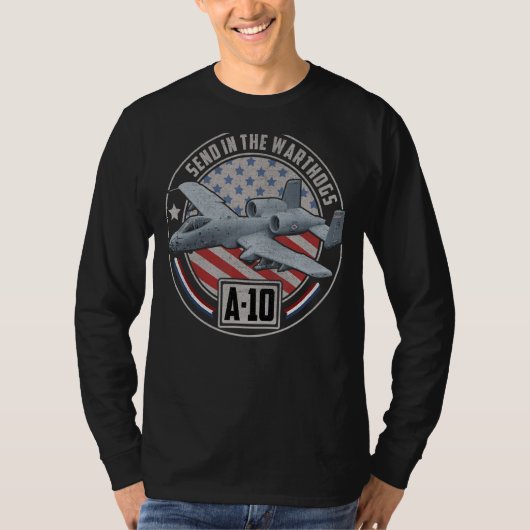 10名のワルソグ・サンダーボルト攻撃機J Tシャツ (正面)