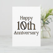10周年おめでとう招待状 招待状 (スタンド正面)