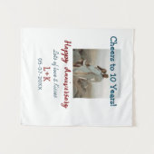 10周年おめでとう 写真を追加してね タペストリー (正面(横))