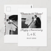 10周年おめでとう 写真を追加してね ポストカード (正面/裏面)