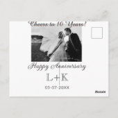 10周年おめでとう 写真を追加してね ポストカード (裏面)