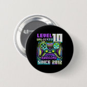 10周年おめでとう!2012年の最高のビデオゲーム、10歳の誕生日! 缶バッジ (正面&裏面)
