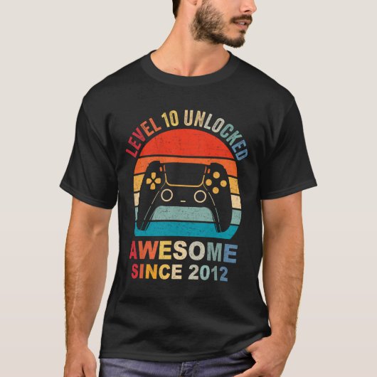 10周年おめでとう!2012年の最高のビデオゲーム、10歳の誕生日! Tシャツ (正面)