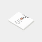 10周年お誕生日おめでとうミルクシェイク落書き ポストイット (アングル)