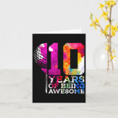 10周年すごいゴルフ誕生日 カード (黄色い花)