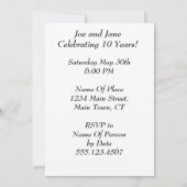 10周年すごい 招待状 (裏面)