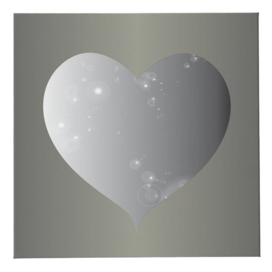 10周年のTin結婚カラーハートフレーム フォトキューブ (右)