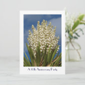 10周年パーティー招待状 花咲くユッカ 招待状 (スタンド正面)