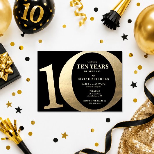 10周年パーティー 招待状