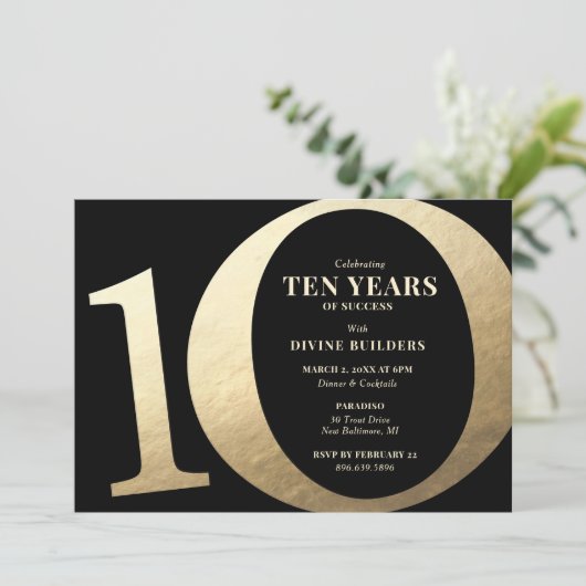 10周年パーティー 招待状 (スタンド正面)