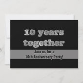 10周年パーティー | 10年一緒 招待状 (正面)