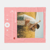 10周年ブルームフォトソングアルバムカバー フリースブランケット (正面(横))