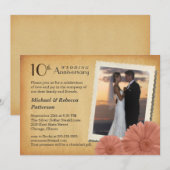 10周年ヴィンテージダイシーの写真招待状 招待状 (正面/裏面)