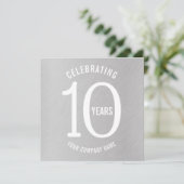 10周年企業のパーティの招待状 セーブザデート (スタンド正面)