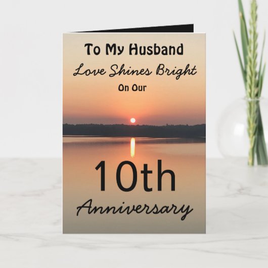 10周年夫の愛が輝く カード (正面)