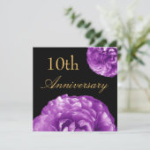 10周年招待状 - パープルローズ 招待状 (スタンド正面)