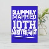 10周年結婚お祝い 招待状 (スタンド正面)