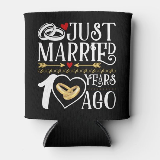 10周年結婚たった今結婚しました 缶クーラー (正面)