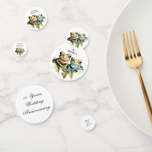 10周年結婚園園のカジュアルパーティー コンフェッティ (グループ)